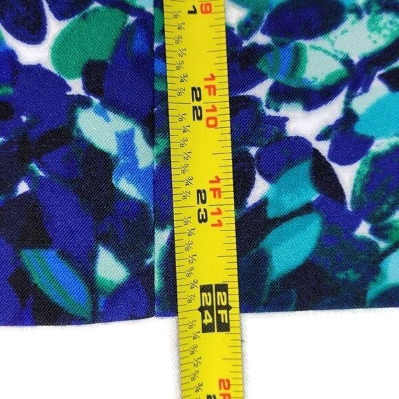 Le Suit Blazer Women Size 18 Black Blue Navy Aqua White Flap Pockets Notch Lined - Picture 8 of 11